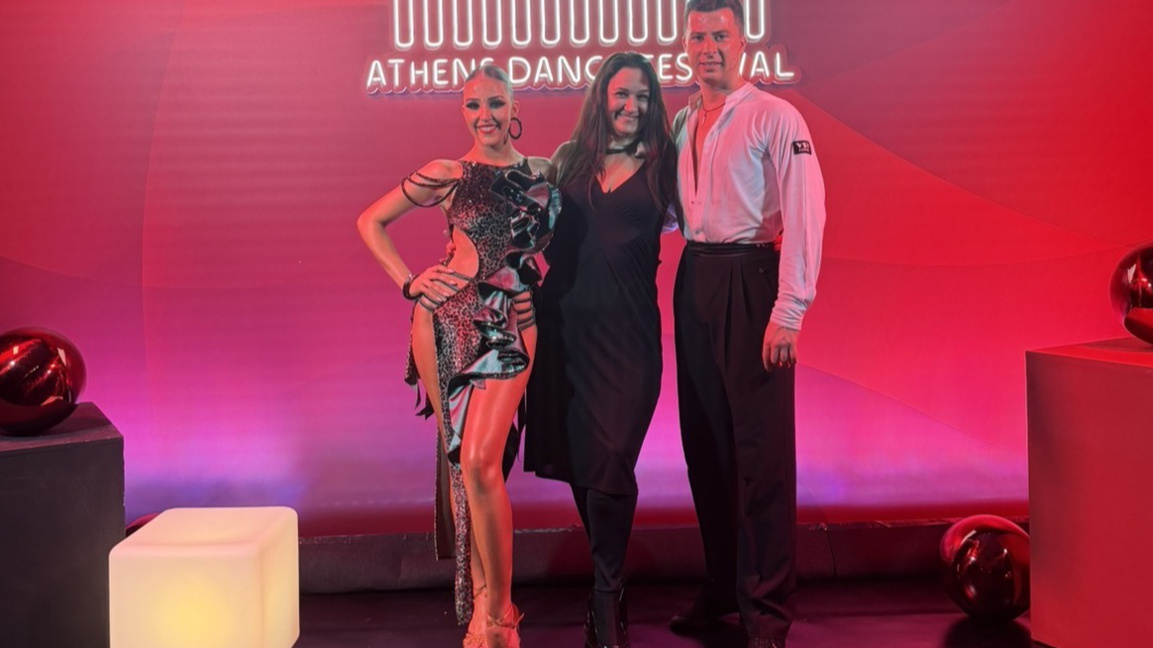 Треньорите от клуб "Загора Данс" Роси Михалева, Дияна Петрова и Стилиян Станев