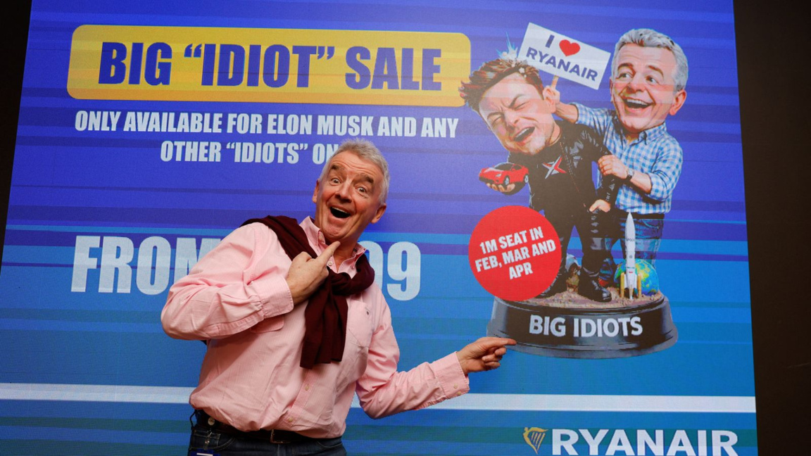 Защо Ryanair воюва с Илон Мъск?...