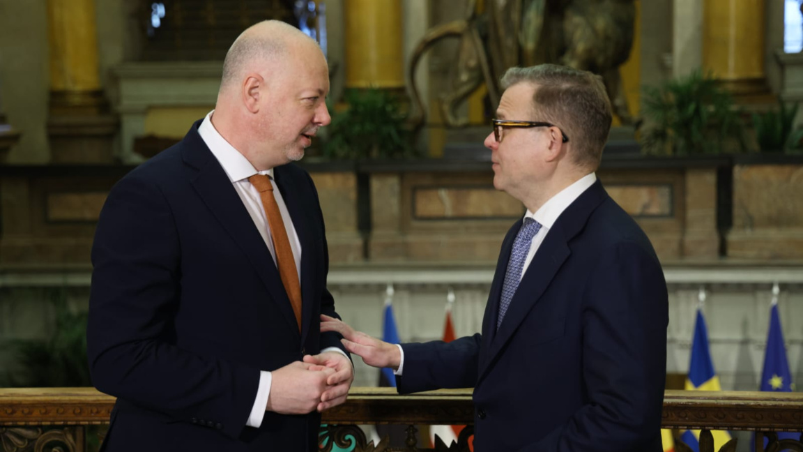 Росен Желязков с финландския премиер Петери Орпо.