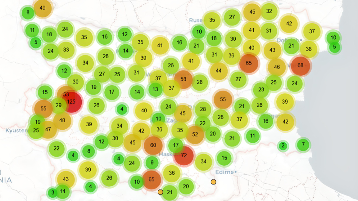 За първи път: Онлайн карта и база данни ...