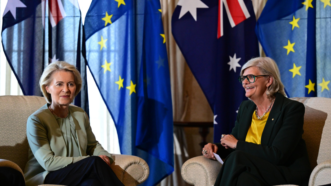 Посещение на Фон дер Лайен за споразумен...