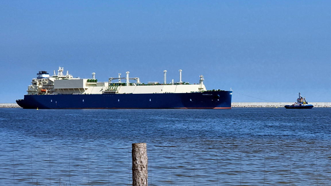 Катарски LNG танкер е изложен на риск от...