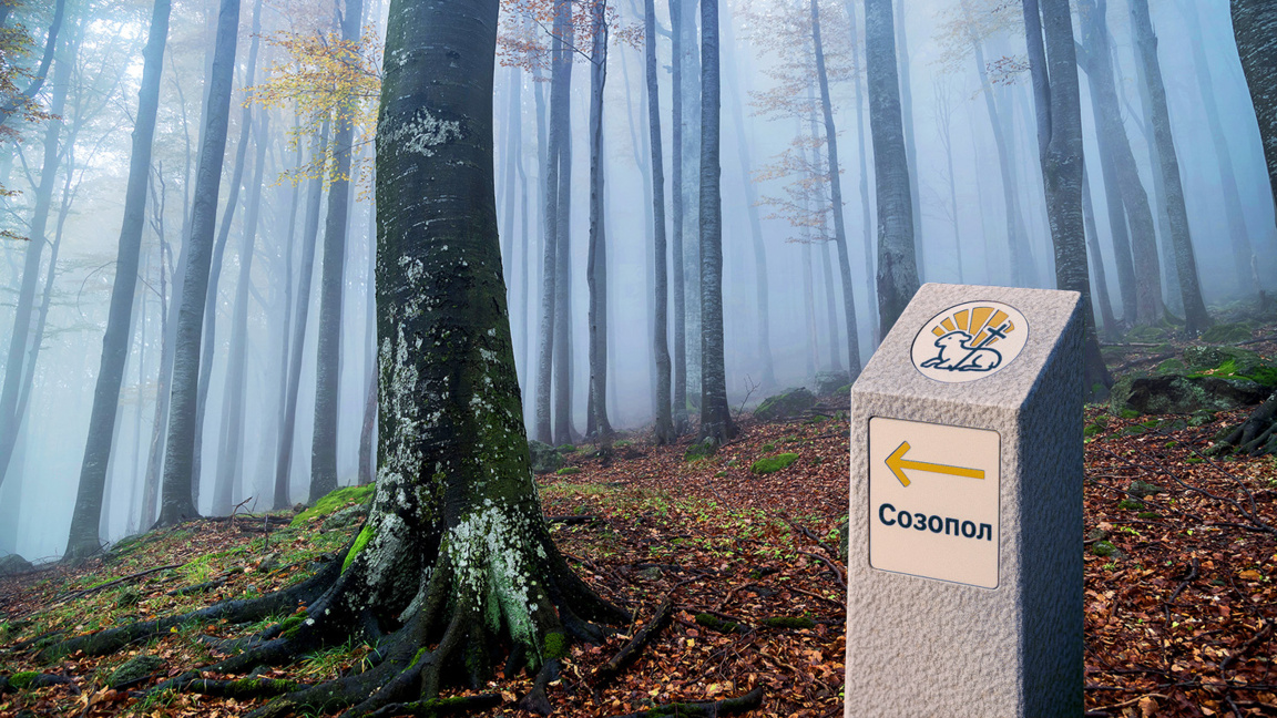 Доброволци почистват и маркират новия по...